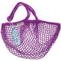 Suma Recycled Long Handled String Shopping Bag - Mulberry
