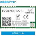 10pcs Up Grade LLCC68 LoRa Module 868/915MHz Wireless Module 22dBm UART Wireless Transmitter Receiver RF Module E220-900T22S