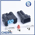 5 Set 2 Pin Auto Fuel Injector OBD2 Waterproof Wire Connector Car Electrical Plug 6189-0553 1996-2002 For Honda CRV Civic NH1