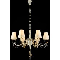 Casa Padrino Barock Kristall Decken Kronleuchter WeiÃ 87 x H 65 cm Antik Stil - MÃ¶bel LÃ¼ster Leuchter HÃ¤ngeleuchte HÃ¤ngelampe