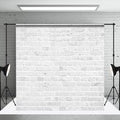 Simple Grey Brick Wall Indoor Photography Backdrop