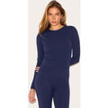 Navy Sculpt Long Sleeve Gym Top