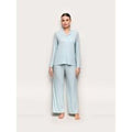 Pantalone lungo con TENCEL™ Modal Rib / AZZURRO CHIARO / S