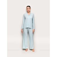Pantalone lungo con TENCEL™ Modal Rib / AZZURRO CHIARO / S