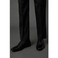 Burton Men's Black Leather Smart Derby Shoes | Size: 7