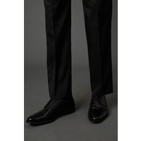 Burton Men's Black Leather Smart Derby Shoes | Size: 7