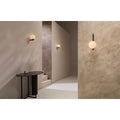 CTO Lighting Gaia - Flush - DALI-B Wall Light antique bronze with shiny opal glass