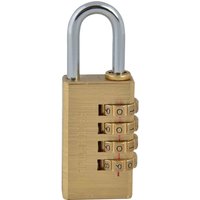 Faithfull Brass Combination Padlock 28mm Standard