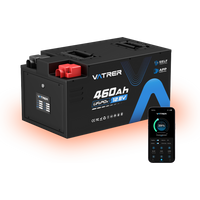 Vatrer 12V 460Ah Self-heating Lithium RV Battery, 5kWh 300A BMS Heated Battery