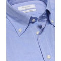 Camicia permanent celeste fitted agrigento agrigento button down