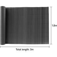 Dark Grey Garden Fence Outdoor Privacy Screen