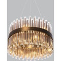 Luxury Medium Antique Brass Glass Chandelier