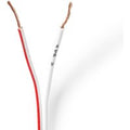 Mercury 100m High Quality Fig 8 Speaker Cable, 2 x (42 x 0.15mmØ) - White