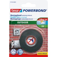 Montagetape tesa® Powerbond Outdoor dubbelzijdig 1,5mx19mm