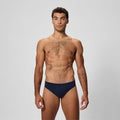 Slip de bain Homme Boom uni bleu marine