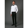 Burton Men's Black Slim Fit Tuxedo Suit Trouser | Size: 32S