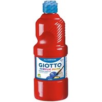 Tempera acrilica Giotto 500 ml rosso