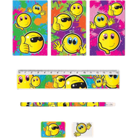 Fun Stationery Smiley Face Stationery Set – 5 st.