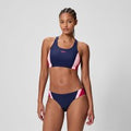 Ensemble bikini Femme Colourblock Splice 2.0 bleu marine/rose