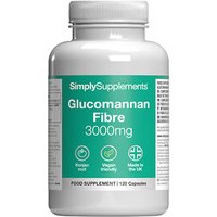 Glucomannan Fibre 3000mg (120 Capsules)