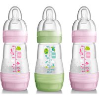 MAM 160ml 0+mdr Anti-Colic Bottle - 3 Pack Pink