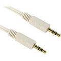 0.2m 3.5mm Stereo Cable - White