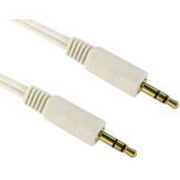 0.2m 3.5mm Stereo Cable - White