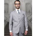 Statement Big & Tall Mens 100% Wool 3 Piece Fashion Suit