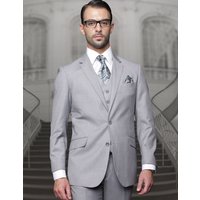 Statement Big & Tall Mens 100% Wool 3 Piece Fashion Suit