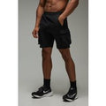 Pantalón Corto Man Active Ligero Cargo, Negro