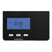 Sangamo Choice Plus 7 Day Programmable Room Thermostat - Black
