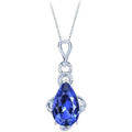 Exquisite Blue Sapphire Crystal Jewellery Set - 3 Piece Matching Necklace, Bracelet & Earrings | Wowcher