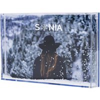 Bola de Nieve Personalizada de forma Rectangular - 10 x 15 cm - Crea una Bola de Nieve con tu Foto