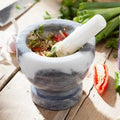 Marble Mortar & Pestle By Judge | Size: 10.5 x 10cm | Colour: Grey