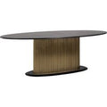 Brass Plated Colosseum Oval Dining Table