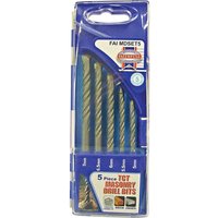 Faithfull 5 Piece Masonry Drill Bit Set