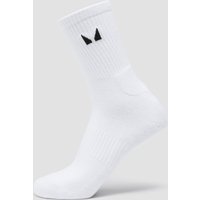 MP Unisex Crew Socks (1 Pack) - White - UK 12-14