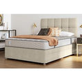 Sealy Ortho Plus Silver Memory Mattress + Premium Divan Bed, Carbon, No Drawer, Double
