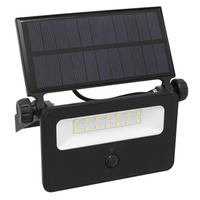 Sealey Extra-Slim Solar Floodlight with Wall Bracket 16W SMD LED