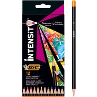 Kleurpotloden Bic Intensity Premium assorti etui à 12 stuks