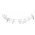 Happy Birthday slinger (Zilver)