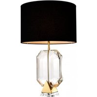 Casa Padrino Luxus Tischleuchte Gold 22 x 43 x H 67 cm - Luxus Hotel Leuchte