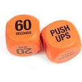 Exercise & Fitness Dice - Durable Vinyl, Large 6.5cm, Multi-Exercise Workout Tool (Orange or Green) | Wowcher
