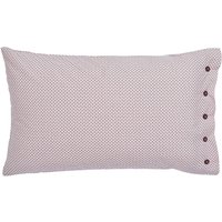 Bedeck of Belfast Katara Pair of Standard Pillowcases, Pink/Grey