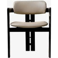 Araco Astra Dining Chair Black/Cream Leather