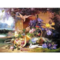 Castorland Puzzle Eugène Bidau: Elegantes Stillleben mit Blumen  - 2000 Teile