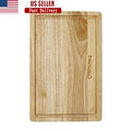 12.5 Inch Rubberwood Cutting Board Durable Wooden Chopping Board Kitchen Utility Versatile Serving Board Rectangular Hardwood