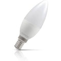 Crompton Candle LED Light Bulb E14 4.2W (40W Eqv) Cool White Opal Small Screw Frosted