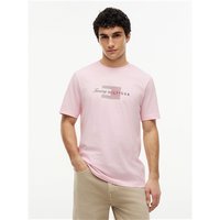 Tommy Hilfiger Script Flag T-shirt - Pink - 2XL