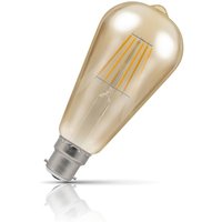 Crompton ST64 LED Squirrel Cage Light Bulb B22 7W (50W Eqv) Dim Extra Warm White Antique Filament Bayonet Vintage Edison